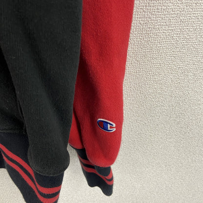 Champion　チャンピオン　スウェットパーカー/フーディー　バイカラー　黒　ブラック　赤　レッド　Lサイズ