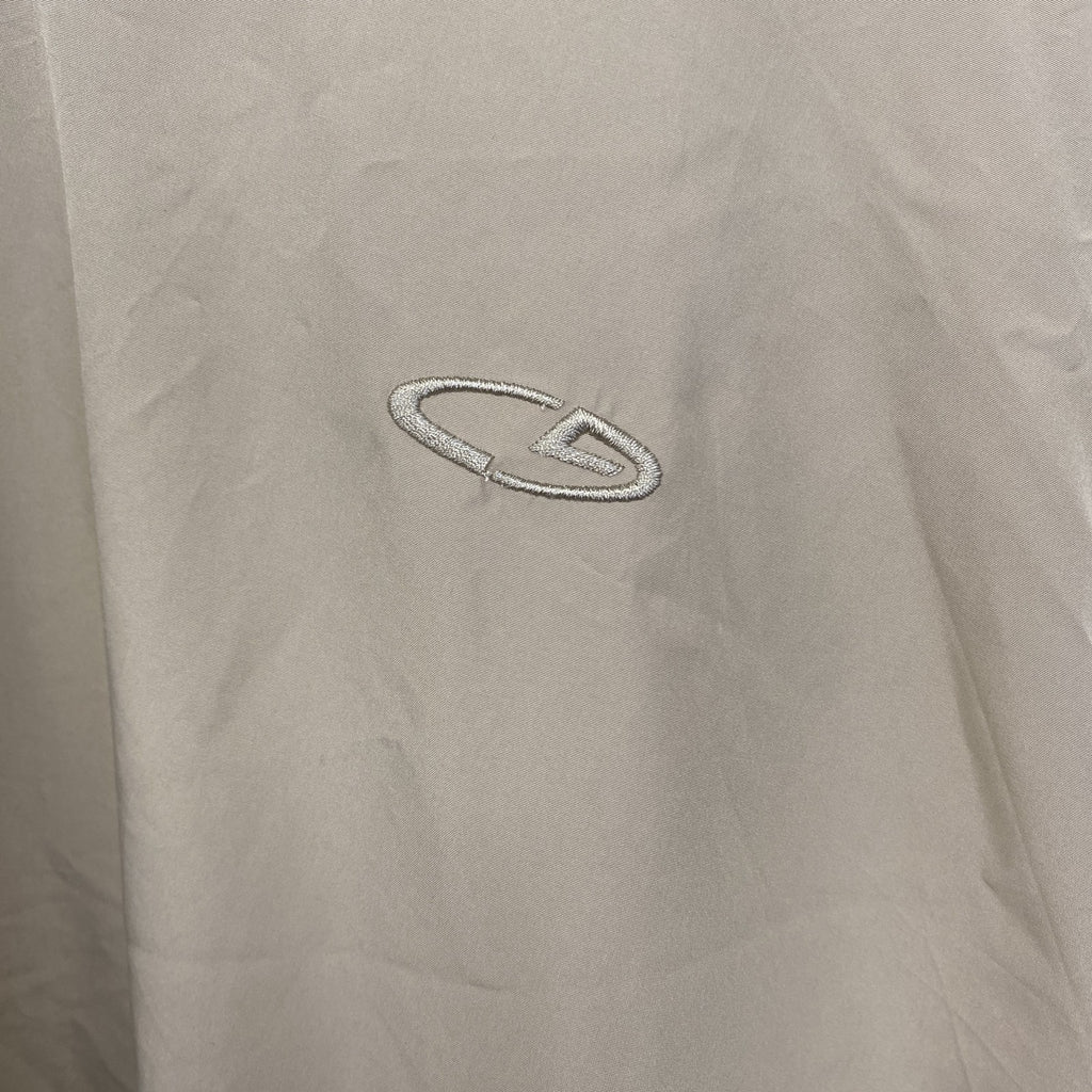 古着 used　C9 by Champion 　長袖ナイロンプルオーバー　ワンポイント刺　ノームコア　ベージュ　XXLサイズ