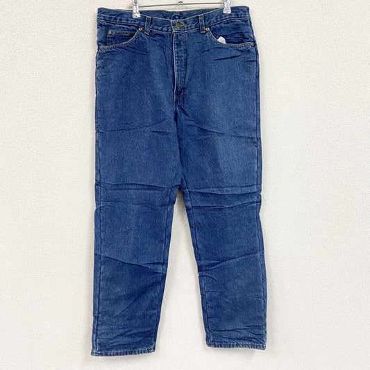 L.L.Bean　エルエルビーン　デニムパンツ/ジーンズ　ジップフライ　革パッチ　インディゴ