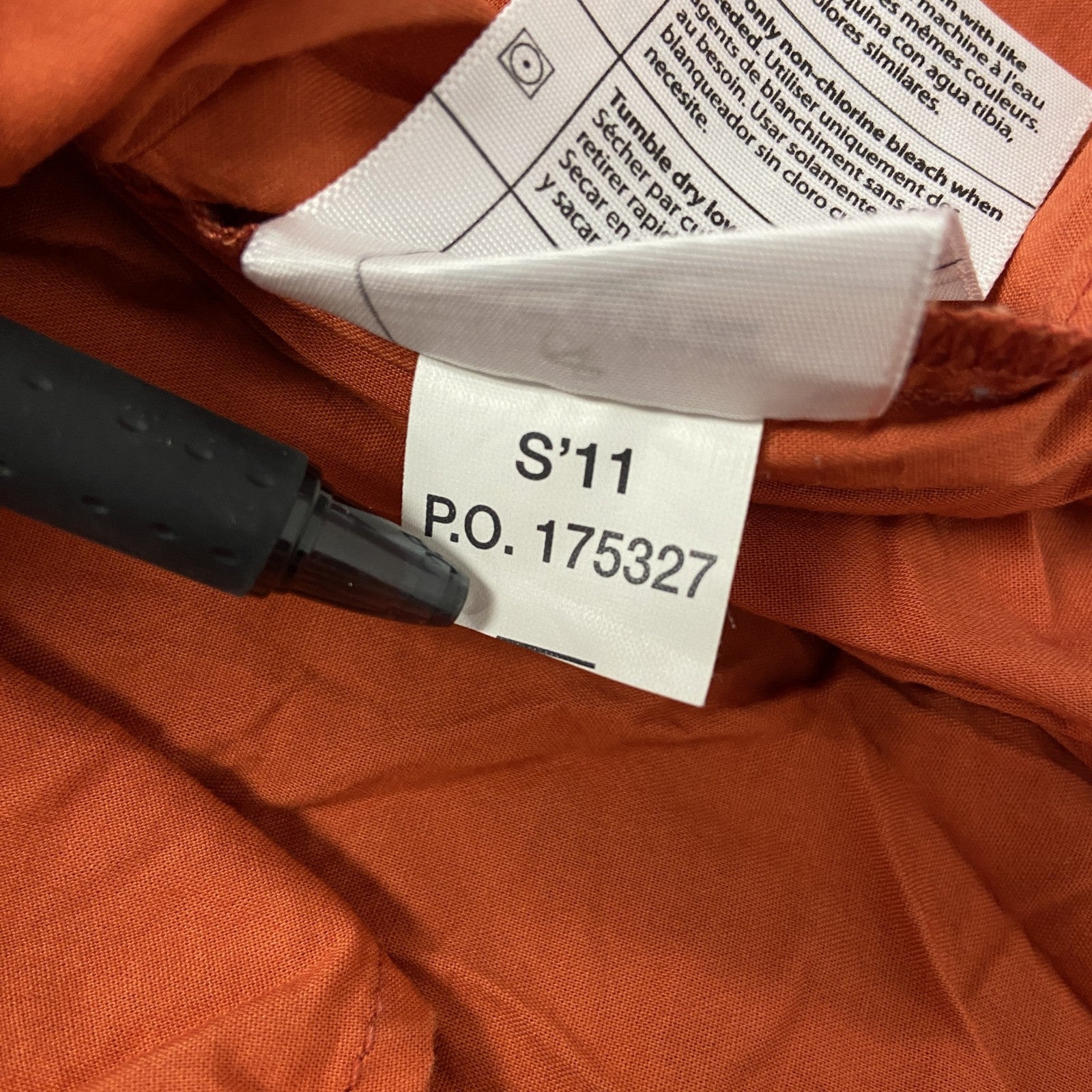 Carhartt　カーハート　半袖ボタンダウンシャツ　ダブルポケット　オレンジ　Mサイズ