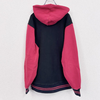 Champion　チャンピオン　スウェットパーカー/フーディー　バイカラー　黒　ブラック　赤　レッド　Lサイズ