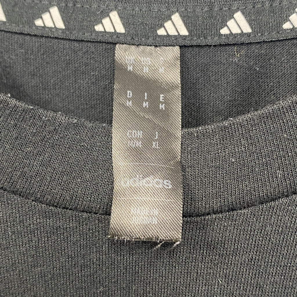 古着 used　Adidas　アディダス　半袖プリントTシャツ　クルーネック　MLS　メジャーリーグサッカー　黒　Ｍサイズ