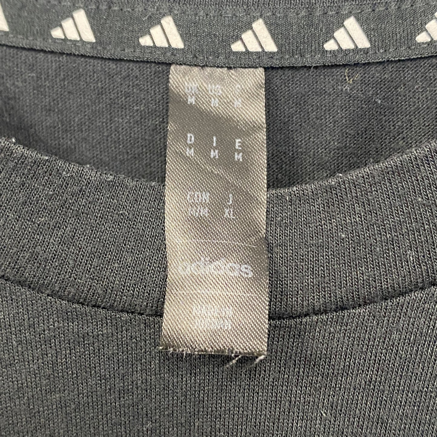 古着 used　Adidas　アディダス　半袖プリントTシャツ　クルーネック　MLS　メジャーリーグサッカー　黒　Ｍサイズ