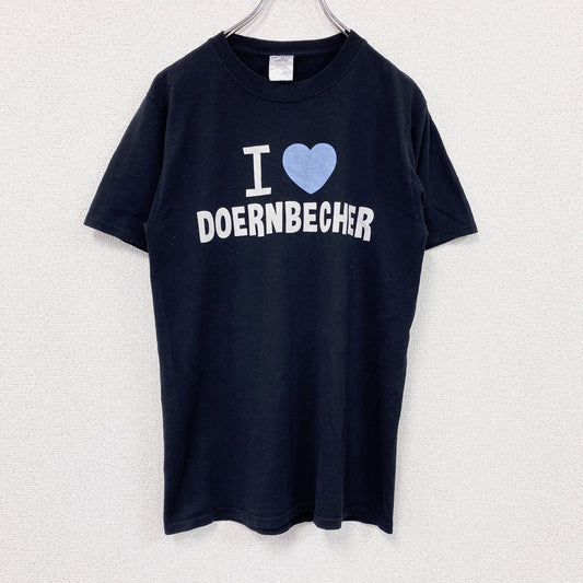JERZEES　半袖プリントTシャツ　I LOVE Tシャツ　黒　ブラック　Sサイズ