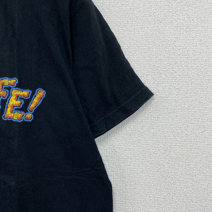 90s～　YORK　ヨーク　半袖プリントTシャツ　スーベニア　ヴィンテージ　黒　ブラック　Lサイズ