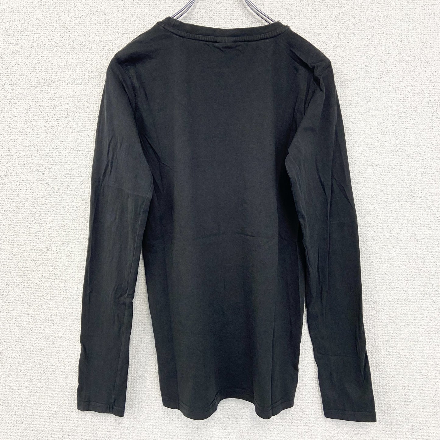 古着 used　chapter young　長袖プリントロングスリーブTシャツ　SKATE スケートボード　黒　ブラック