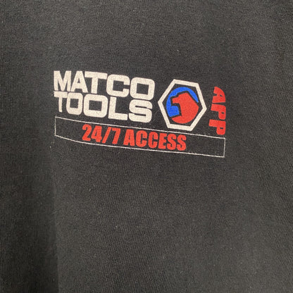 古着 used　MATOCO TOOLS　マトコ ツルーズ　半袖クルーネックTシャツ　バックプリント　工具　黒　ブラック　Lサイズ