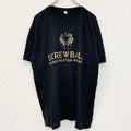 古着 used　GILDAN ギルダン　半袖デザインプリントTシャツ　SKREWEALL　クルーネック　黒　XLサイズ