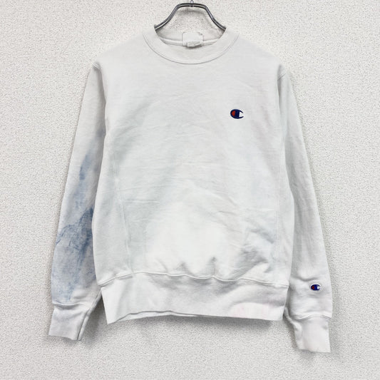 Champion　チャンピオン　リバースウィーブ　スウェット/トレーナー　ヘビーウエイト　現行　刺繍ロゴ　白　ホワイト　Sサイズ