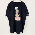 古着 used　ALSTYLE　半袖デザインプリントTシャツ　RASTA PASTA　クルーネック　黒　ブラック　XLサイズ