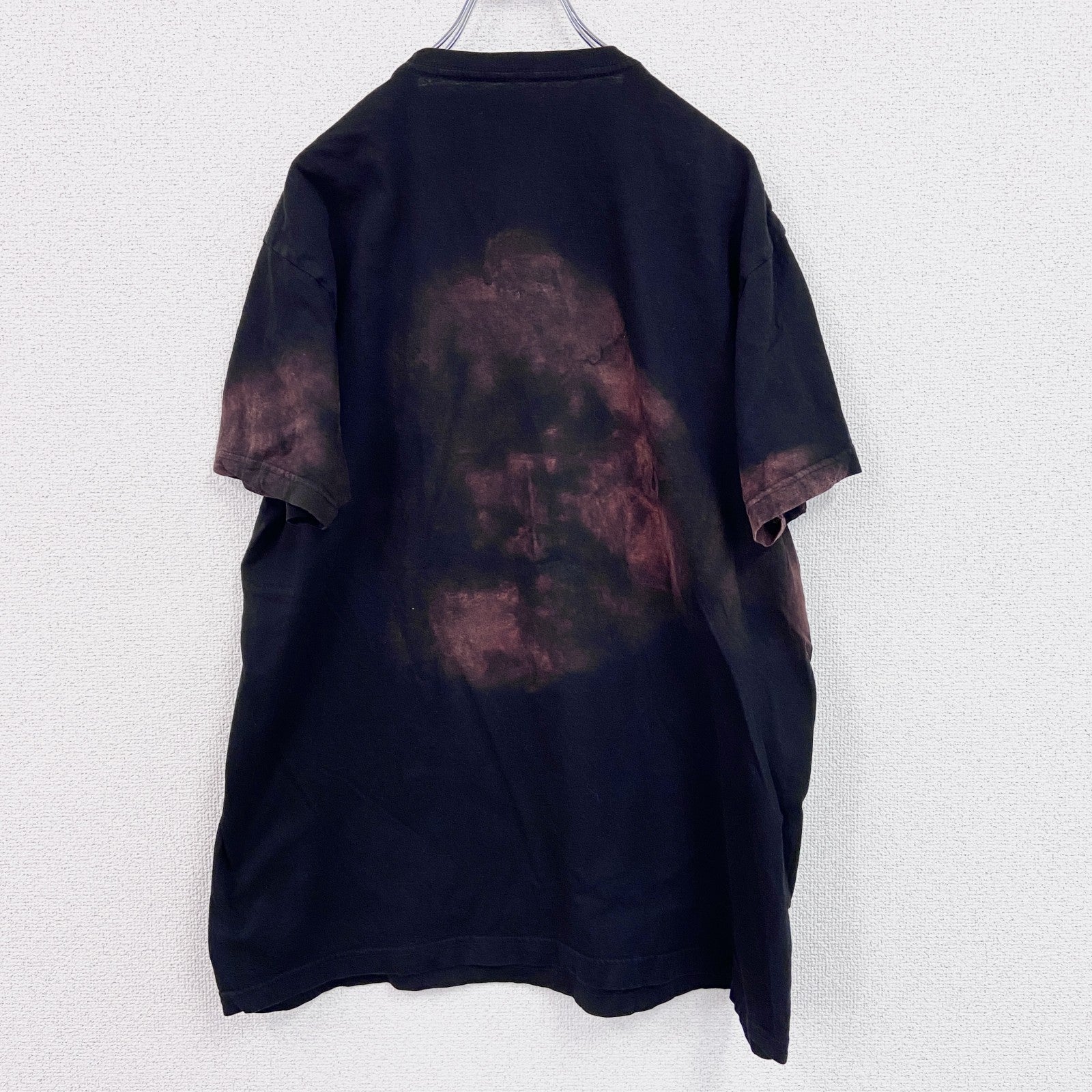 Franchise　半袖プリントTシャツ　浮世絵　和柄　黒　ブラック　XLサイズ