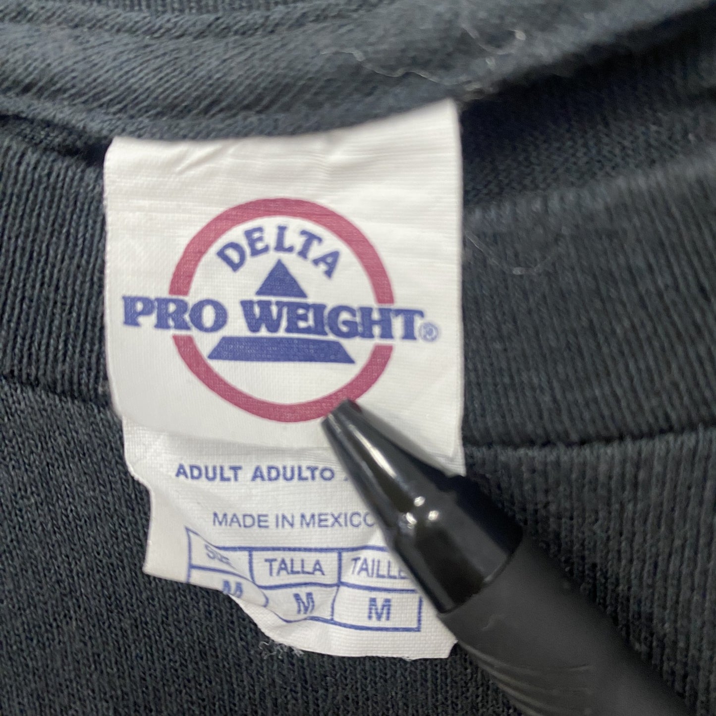 古着 used　00s　PRO WEIGHT　半袖カレッジプリントTシャツ　クインクシー大学　クルーネック　Y2K　黒　Mサイズ