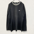 NIKE　ナイキ　長袖Tシャツ/ロンT　ロゴ刺繡　黒　ブラック　Lサイズ