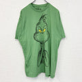 古着 used　Dr.Seuss　半袖アニメプリントTシャツ　グリンチ　クルーネック　黄緑　レトロデザイン　XLサイズ