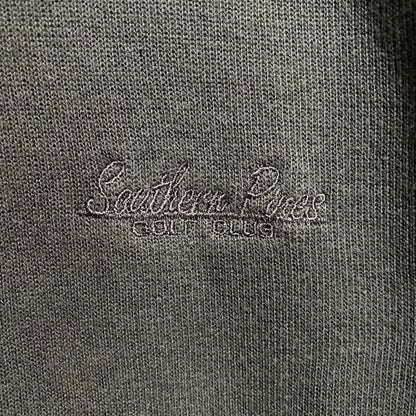 Heritage Cross　スウェット/トレーナー　フェード　前V　刺繍ロゴ　ラグランスリーブ　ワンポイント　紺　ネイビー　Lサイズ