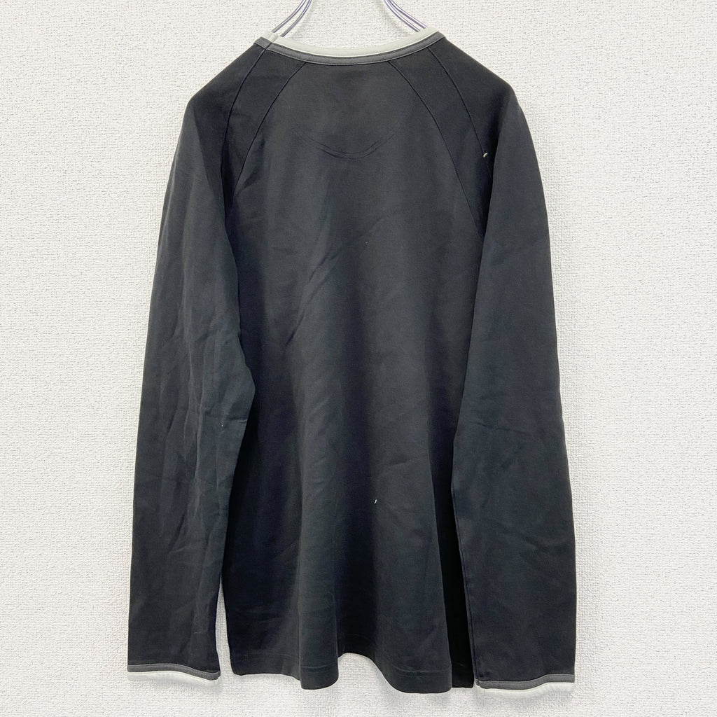 NIKE　ナイキ　長袖Tシャツ/ロンT　ロゴ刺繡　黒　ブラック　Lサイズ
