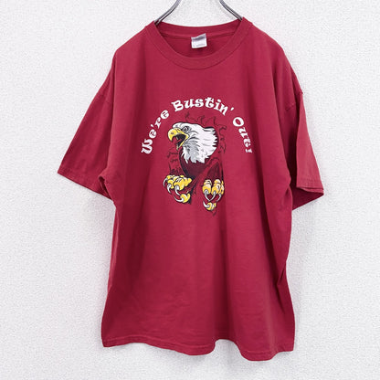 GILDAN　ギルダン　半袖プリントTシャツ　アニマルT　赤　レッド　XLサイズ