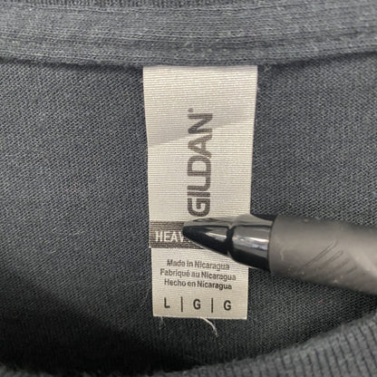 古着 used　GILDAN　半袖ロックバンドプリントTシャツ　マーシャルタッカーバンド　バンT　カウボーイ　黒　Lサイズ