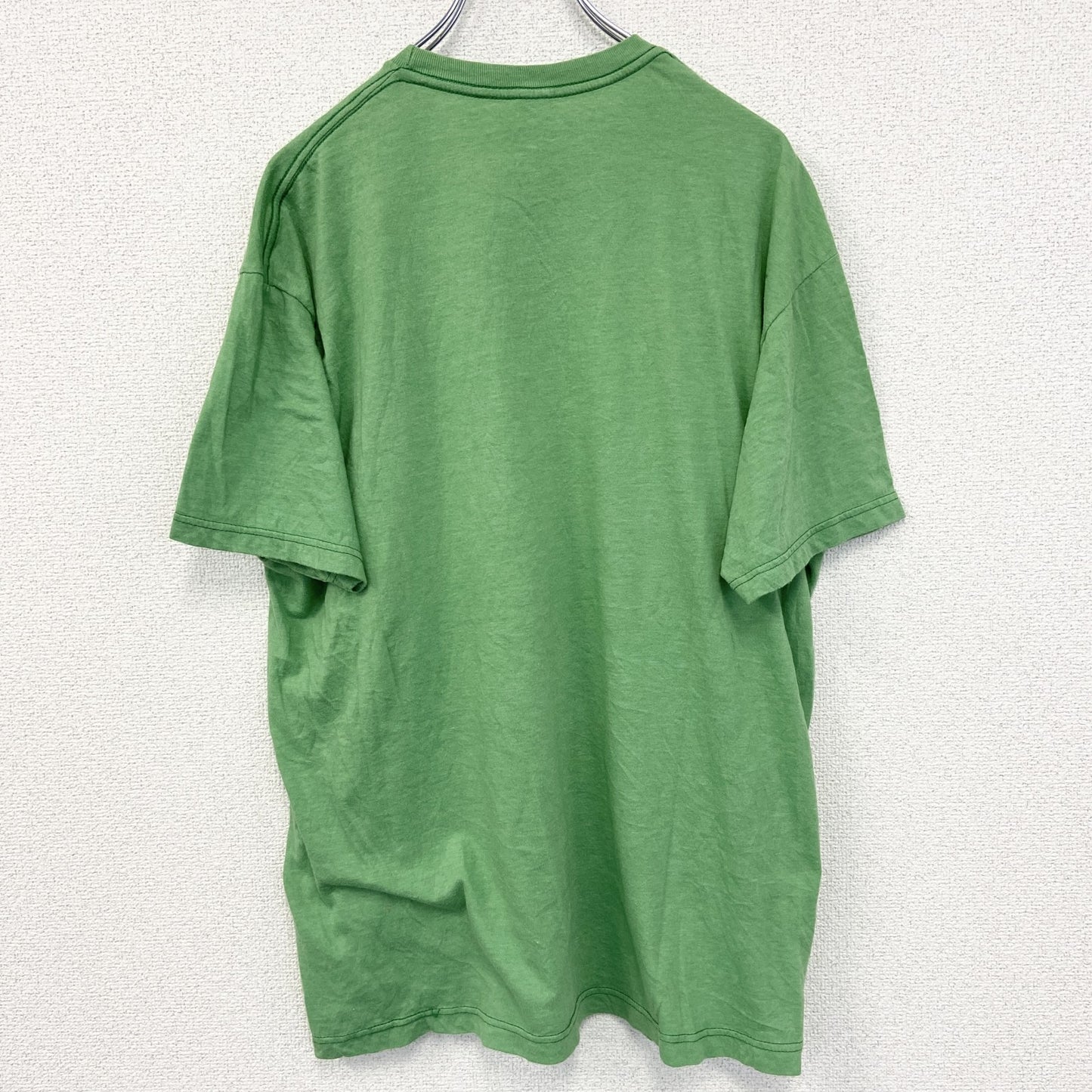 古着 used　Dr.Seuss　半袖アニメプリントTシャツ　グリンチ　クルーネック　黄緑　レトロデザイン　XLサイズ