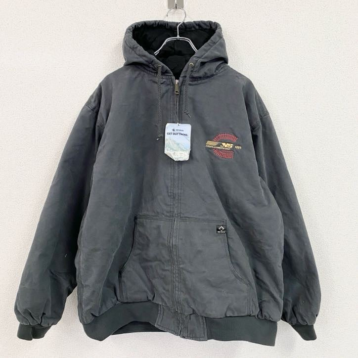 DRI DUCK　フルジップダックパーカー　デッドストック　黒　ブラック　2XLTサイズ