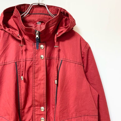 古着 used　Tradition　トラディション　長袖マウンテンパーカー　ハイネックジャケット　赤　レッド　秋冬服