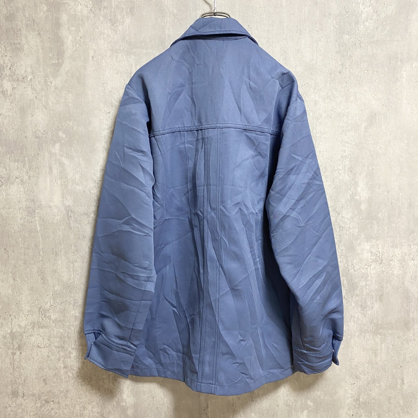 古着 used　70s　Levi's Panatela　リーバイス パナテラ　長袖開襟シャツ　ジャケット　ブルー　レトロ　Lサイズ