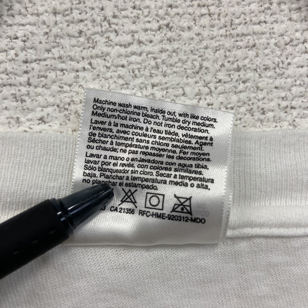 90s～　Hanes　ヘインズ　半袖プリントTシャツ　ヴィンテージ　白　ホワイト　XLサイズ
