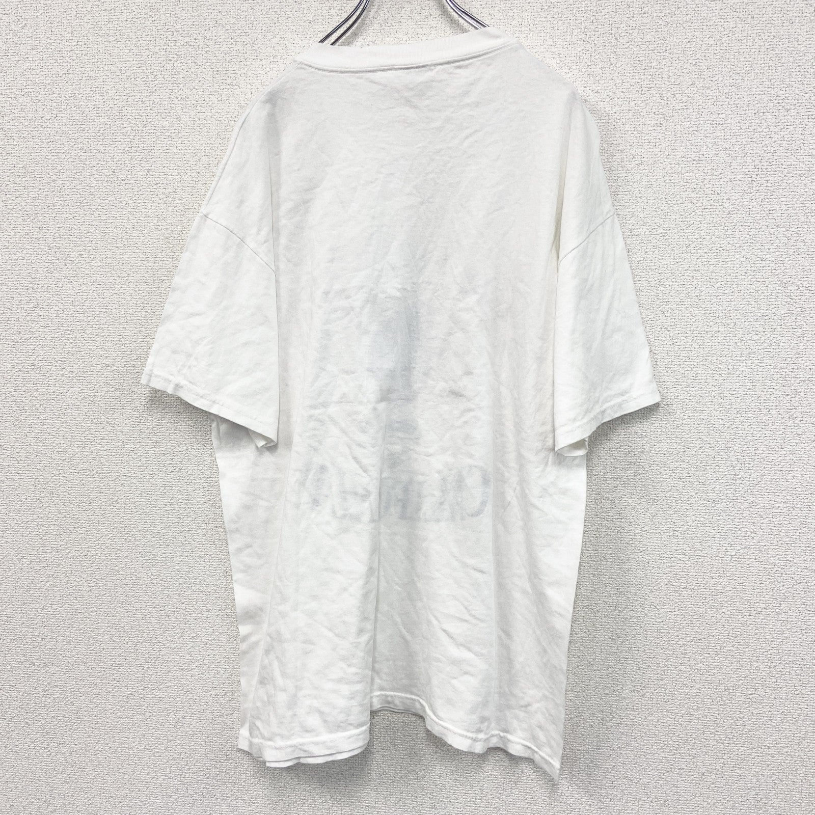 90s～　Hanes　ヘインズ　半袖プリントTシャツ　ヴィンテージ　白　ホワイト　XLサイズ