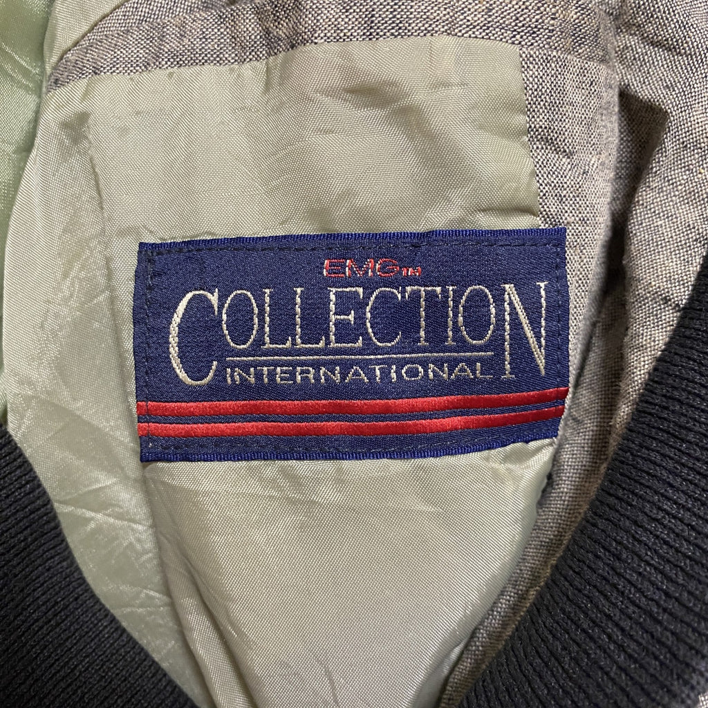 古着 used　COLLECTION　長袖Vネックカーディガン　vintage　ヴィンテージ　茶色　ブラウン　レトロ　Lサイズ