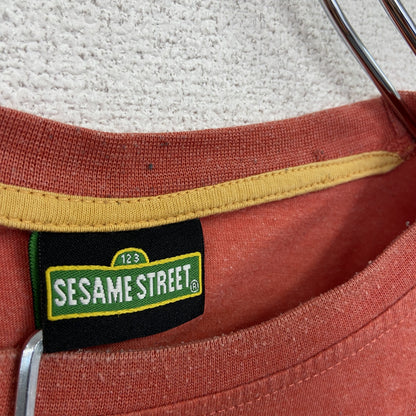 SESAMI STREET　セサミストリート　半袖プリントTシャツ　クッキーモンスター　オレンジ