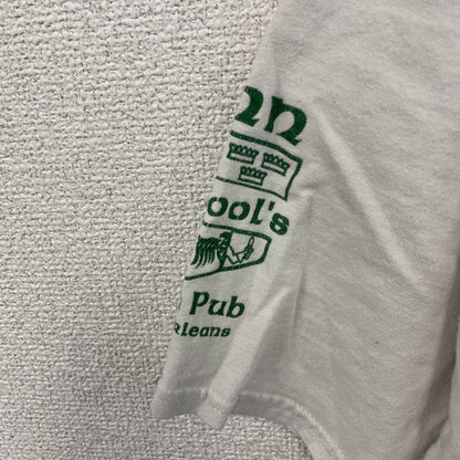 GILDAN　ギルダン　半袖プリントTシャツ　ワニ　サッカー　白　ホワイト　XLサイズ
