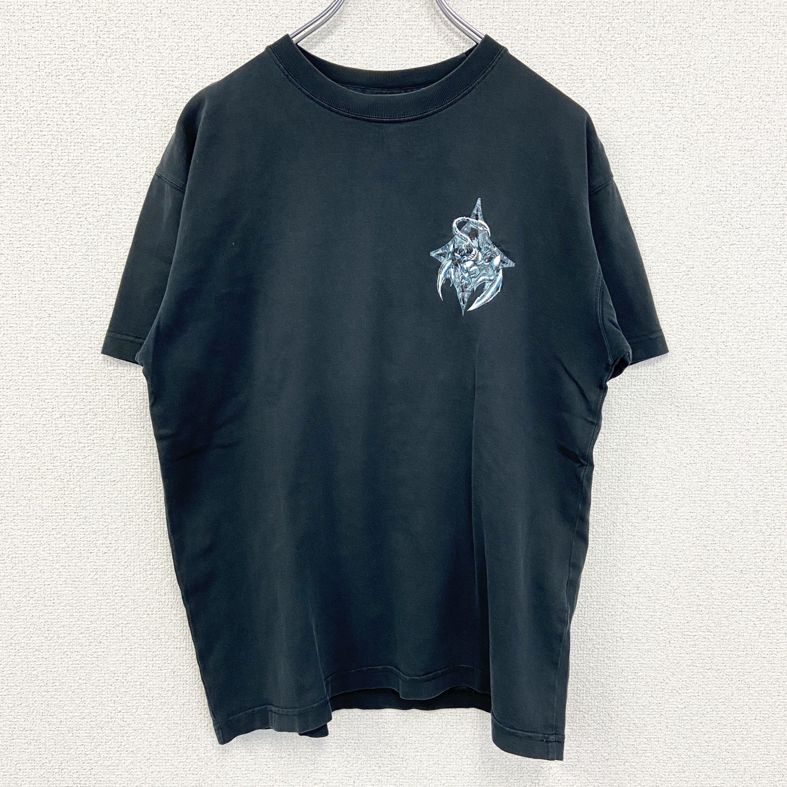 古着 used　SCOPION BAY　半袖デザインプリントTシャツ　サソリ　Y2K　クルーネック　レトロデザイン　黒　Mサイズ