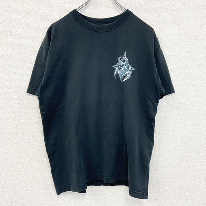 古着 used　SCOPION BAY　半袖デザインプリントTシャツ　サソリ　Y2K　クルーネック　レトロデザイン　黒　Mサイズ