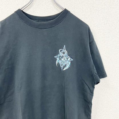 古着 used　SCOPION BAY　半袖デザインプリントTシャツ　サソリ　Y2K　クルーネック　レトロデザイン　黒　Mサイズ