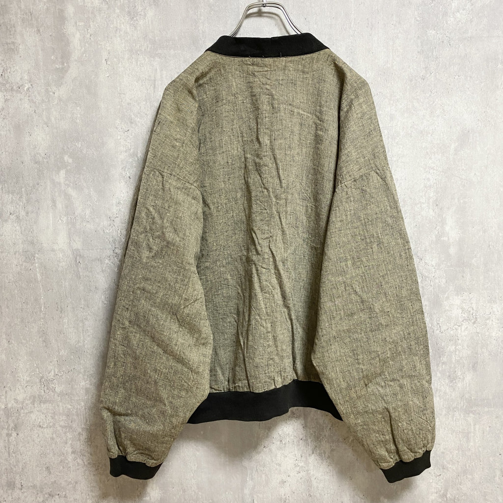 古着 used　COLLECTION　長袖Vネックカーディガン　vintage　ヴィンテージ　茶色　ブラウン　レトロ　Lサイズ