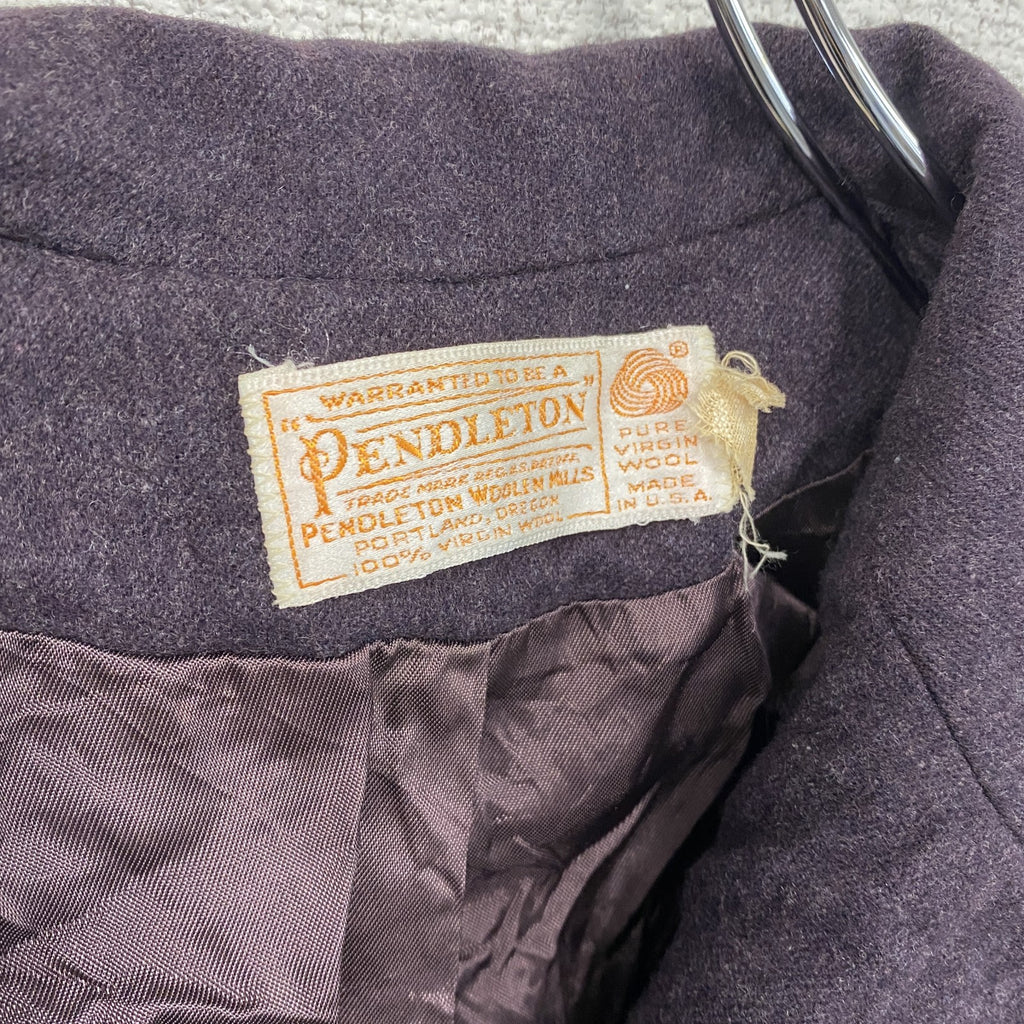 70s　PENDELTON　ペンドルトン　ウールテーラードジャケット　ブレザー　2B　ヴィンテージ　紫　パープル　
