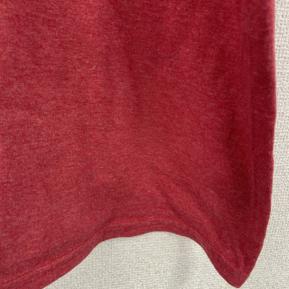 半袖プリントTシャツ　BAYSIDE　両面プリント　赤　レッド