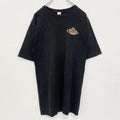 古着 used　PRINT Tex U.S.A.　半袖プリントTシャツ　クルーネック　テキサス　ROADHOUSE　黒　Mサイズ