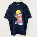 古着 used　B&C ビー&シー　半袖デザインプリントTシャツ　ヒップホップ　Y2K　00s　クルーネック　黒　XLサイズ