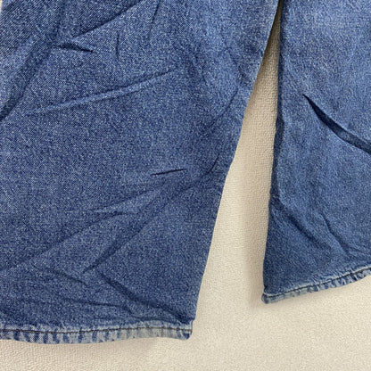 ～00s　L.L.Bean　エルエルビーン　デニムパンツ/ジーンズ　ジップフライ　革パッチ　フリースライナー　インディゴ