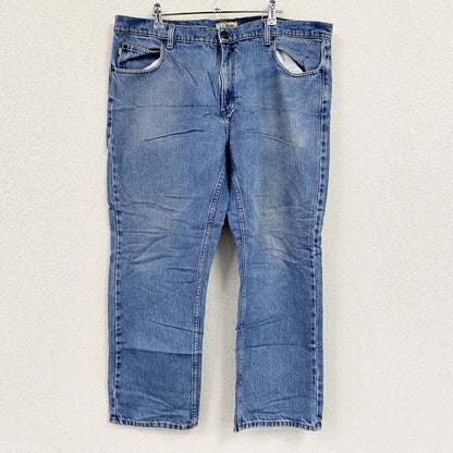 ～00s　L.L.Bean　エルエルビーン　デニムパンツ/ジーンズ　ジップフライ　革パッチ　フリースライナー　インディゴ
