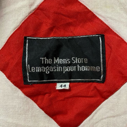 古着 used　The Men's Store　長袖ハイネックブルゾン　厚手ジャケット　フード収納　赤　レッド　秋冬服