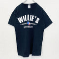 古着 used　00s　GILDAN ギルダン　半袖プリントTシャツ　クルーネック　WILLE‘S　Y2K　黒　ブラック　Mサイズ