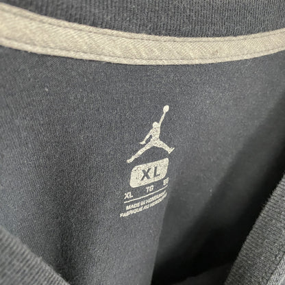 AIR JORDAN　エアジョーダン　半袖プリントTシャツ　ユーロ　黒　ブラック　XLサイズ