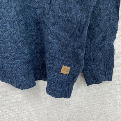 BLEND　ブレンド　アクリルニットセーター　ノルディック柄　マルチカラー　青　ブルー　XLサイズ