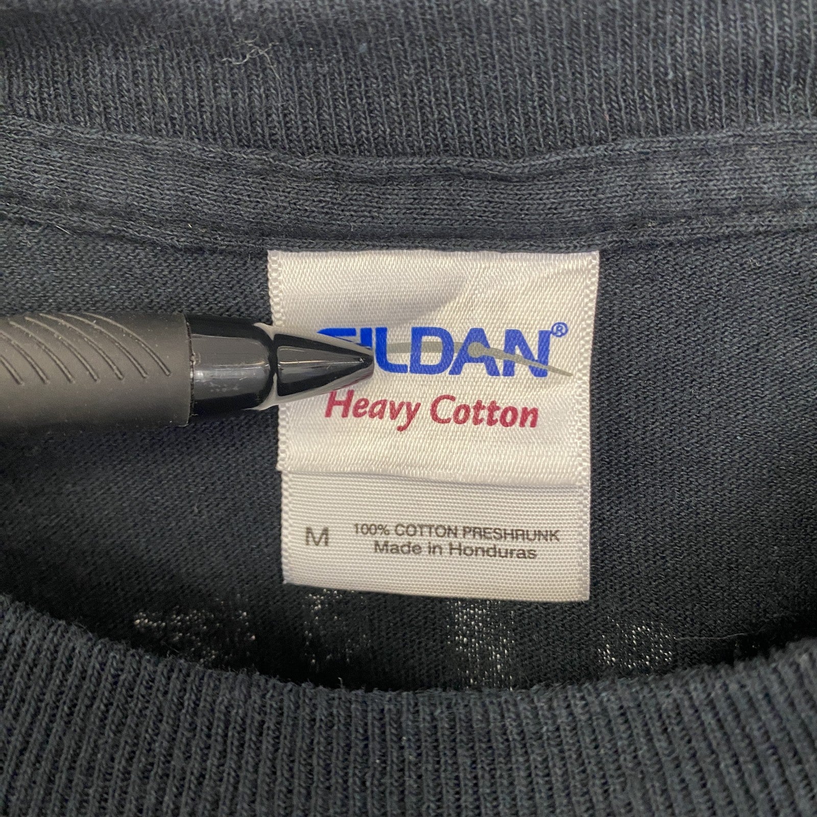 古着 used　00s　GILDAN ギルダン　半袖プリントTシャツ　クルーネック　WILLE‘S　Y2K　黒　ブラック　Mサイズ