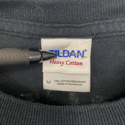 古着 used　00s　GILDAN ギルダン　半袖プリントTシャツ　クルーネック　WILLE‘S　Y2K　黒　ブラック　Mサイズ