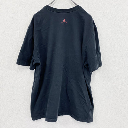 AIR JORDAN　エアジョーダン　半袖プリントTシャツ　ユーロ　黒　ブラック　XLサイズ