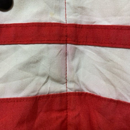 古着 used　The Men's Store　長袖ハイネックブルゾン　厚手ジャケット　フード収納　赤　レッド　秋冬服