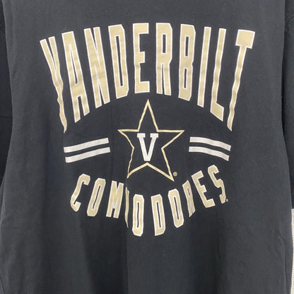 古着 used　COLOSSEUM　半袖カレッジプリントTシャツ　ヴァンダービルド大学　クルーネック　カジュアル　黒　Lサイズ